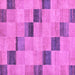 Square Checkered Purple Modern Rug, abs75pur