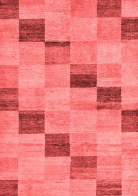 Checkered Red Modern Rug, abs75red