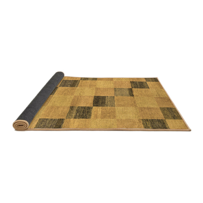 Sideview of Checkered Brown Modern Rug, abs75brn
