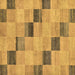 Square Checkered Brown Modern Rug, abs75brn