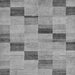 Square Checkered Gray Modern Rug, abs75gry