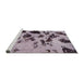 Sideview of Machine Washable Abstract Purple Rug, wshabs760