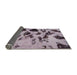 Sideview of Abstract Purple Modern Rug, abs760