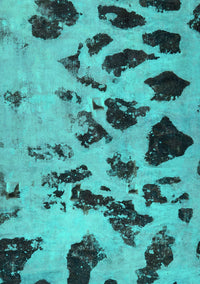 Abstract Turquoise Modern Rug, abs760turq