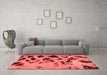 Modern Red Washable Rugs