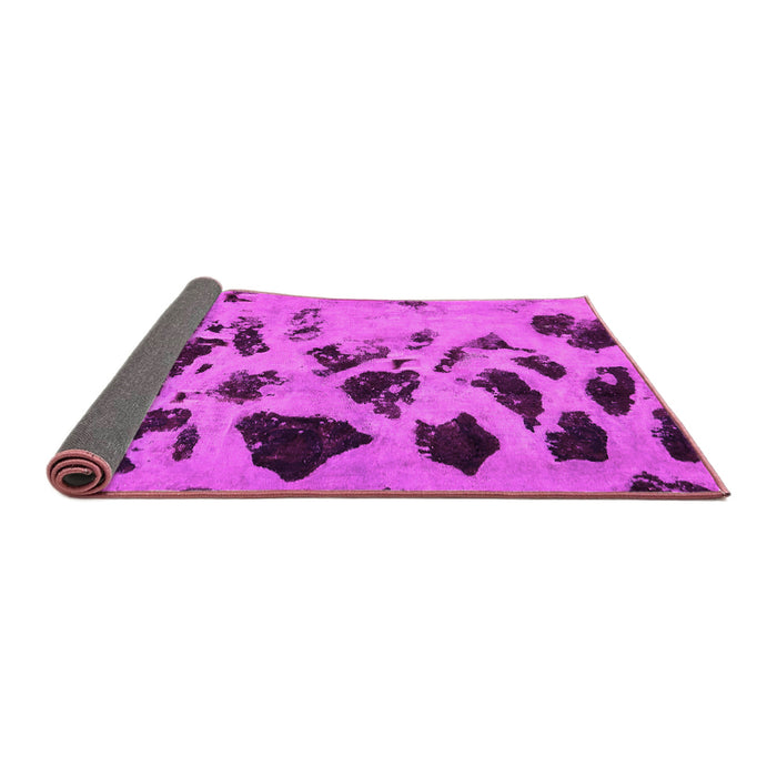 Sideview of Abstract Pink Modern Rug, abs760pnk