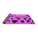 Sideview of Abstract Pink Modern Rug, abs760pnk