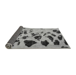 Sideview of Abstract Gray Modern Rug, abs760gry
