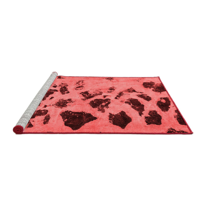 Modern Red Washable Rugs