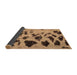 Sideview of Abstract Brown Modern Rug, abs760brn