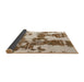 Sideview of Abstract Light Brown Modern Rug, abs761