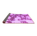 Sideview of Abstract Purple Modern Rug, abs761pur