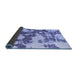 Sideview of Abstract Blue Modern Rug, abs761blu