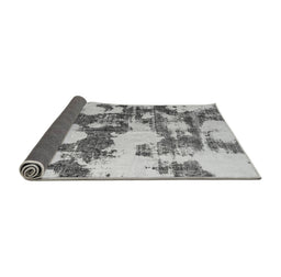 Sideview of Abstract Gray Modern Rug, abs761gry