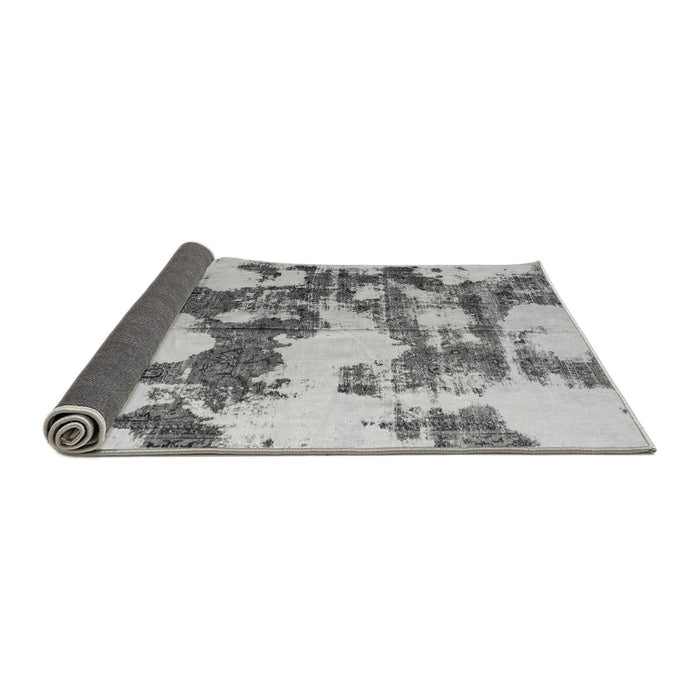 Sideview of Abstract Gray Modern Rug, abs761gry