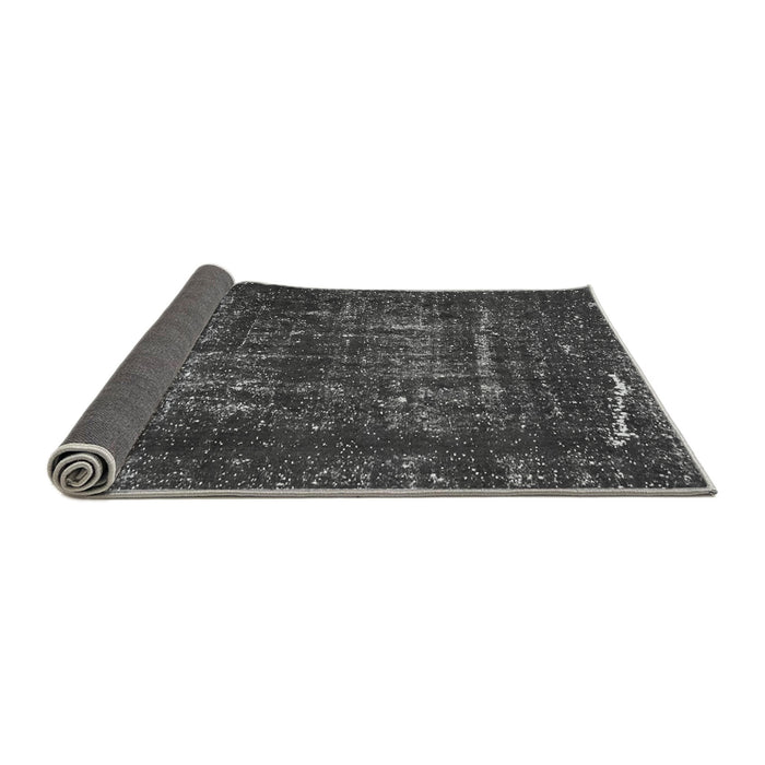 Sideview of Abstract Gray Modern Rug, abs762gry