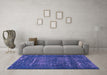 Machine Washable Abstract Purple Modern Area Rugs in a Living Room, wshabs762pur