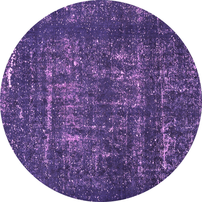 Round Abstract Pink Modern Rug, abs762pnk