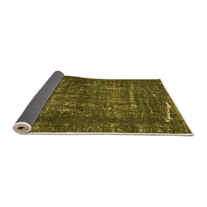 Sideview of Abstract Orange Modern Rug, abs762org