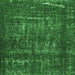 Square Abstract Emerald Green Modern Rug, abs762emgrn