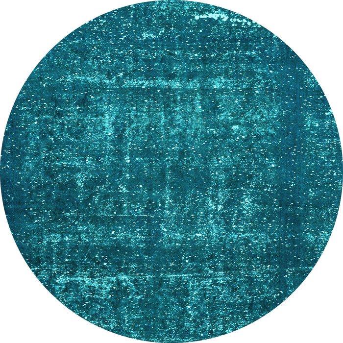 Round Machine Washable Abstract Light Blue Modern Rug, wshabs762lblu