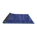 Sideview of Abstract Blue Modern Rug, abs762blu