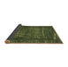 Sideview of Abstract Brown Modern Rug, abs762brn