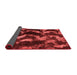 Abstract Red Modern Area Rugs