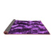 Sideview of Abstract Purple Modern Rug, abs763pur