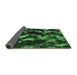 Sideview of Abstract Emerald Green Modern Rug, abs763emgrn