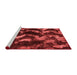 Modern Red Washable Rugs