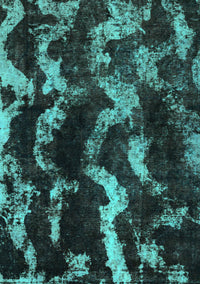 Abstract Turquoise Modern Rug, abs763turq