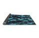 Sideview of Abstract Light Blue Modern Rug, abs763lblu