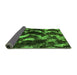 Sideview of Abstract Green Modern Rug, abs763grn