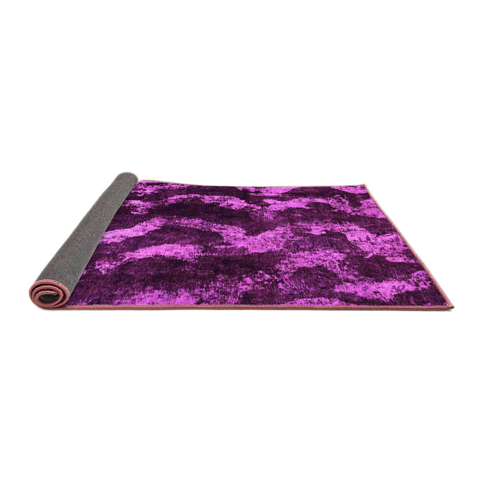 Sideview of Abstract Pink Modern Rug, abs763pnk