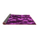 Sideview of Abstract Pink Modern Rug, abs763pnk