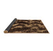 Sideview of Abstract Brown Modern Rug, abs763brn