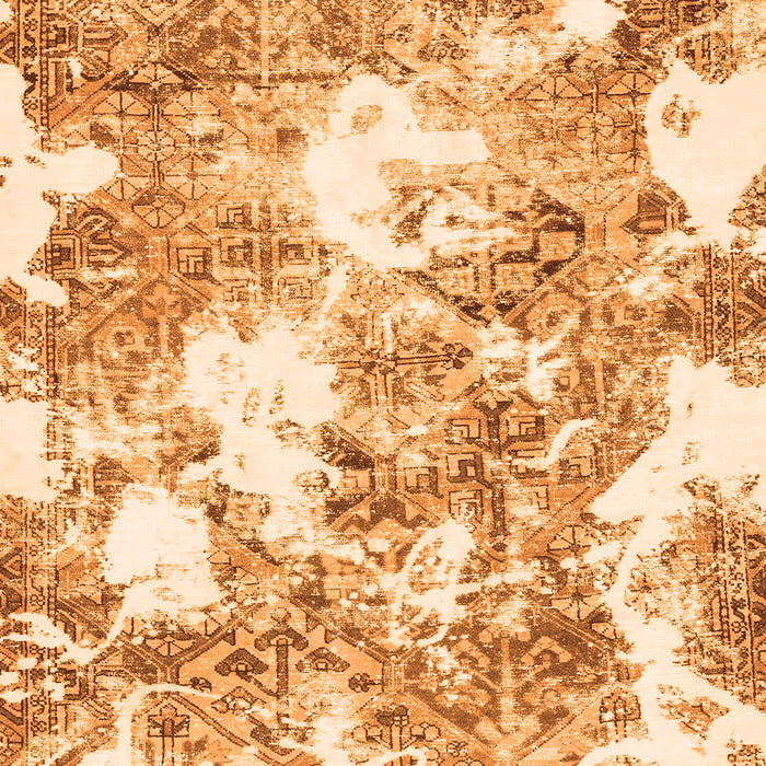 Machine Washable Abstract Orange Modern Area Rugs, wshabs764org