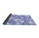 Sideview of Abstract Blue Modern Rug, abs764blu