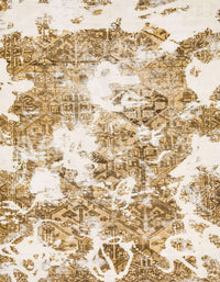 Machine Washable Abstract Wheat Beige Rug, wshabs764