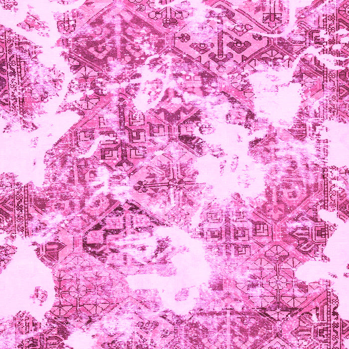 Machine Washable Abstract Pink Modern Rug, wshabs764pnk
