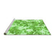 Sideview of Machine Washable Abstract Green Modern Area Rugs, wshabs764grn