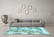 Machine Washable Abstract Light Blue Modern Rug in a Living Room, wshabs764lblu