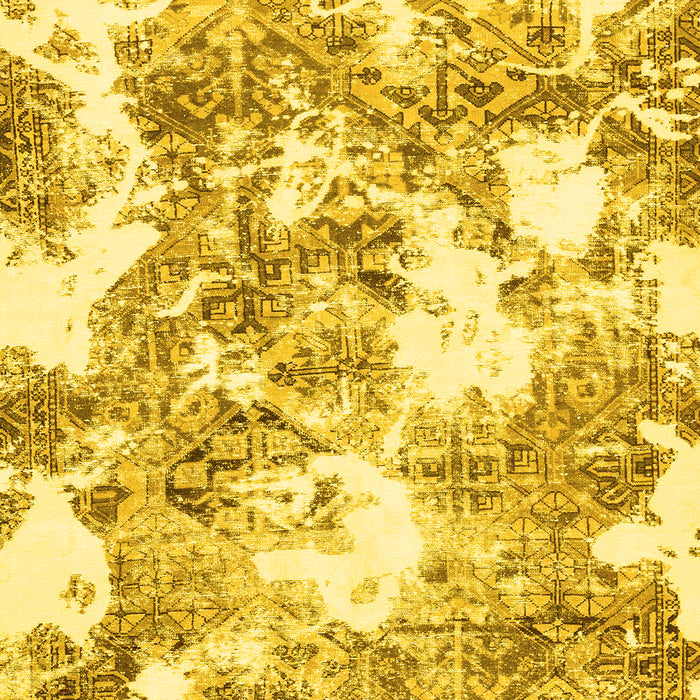 Abstract Yellow Modern Rug, abs764yw