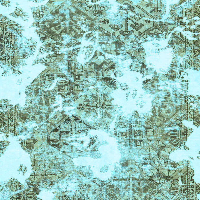 Abstract Light Blue Modern Rug, abs764lblu