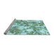 Sideview of Machine Washable Abstract Light Blue Modern Rug, wshabs764lblu