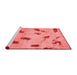 Modern Red Washable Rugs