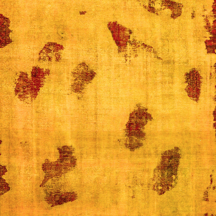 Machine Washable Abstract Yellow Modern Rug, wshabs765yw