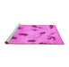 Sideview of Machine Washable Abstract Pink Modern Rug, wshabs765pnk