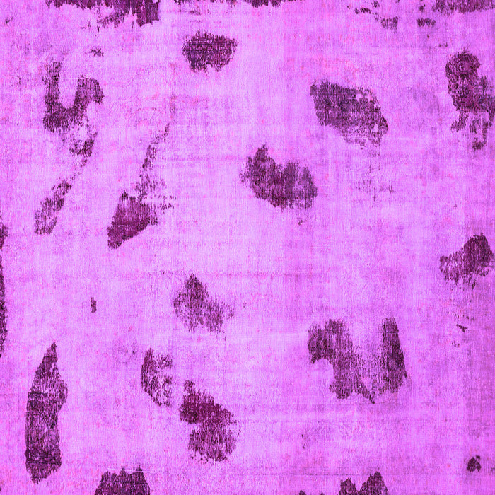 Square Machine Washable Abstract Purple Modern Area Rugs, wshabs765pur